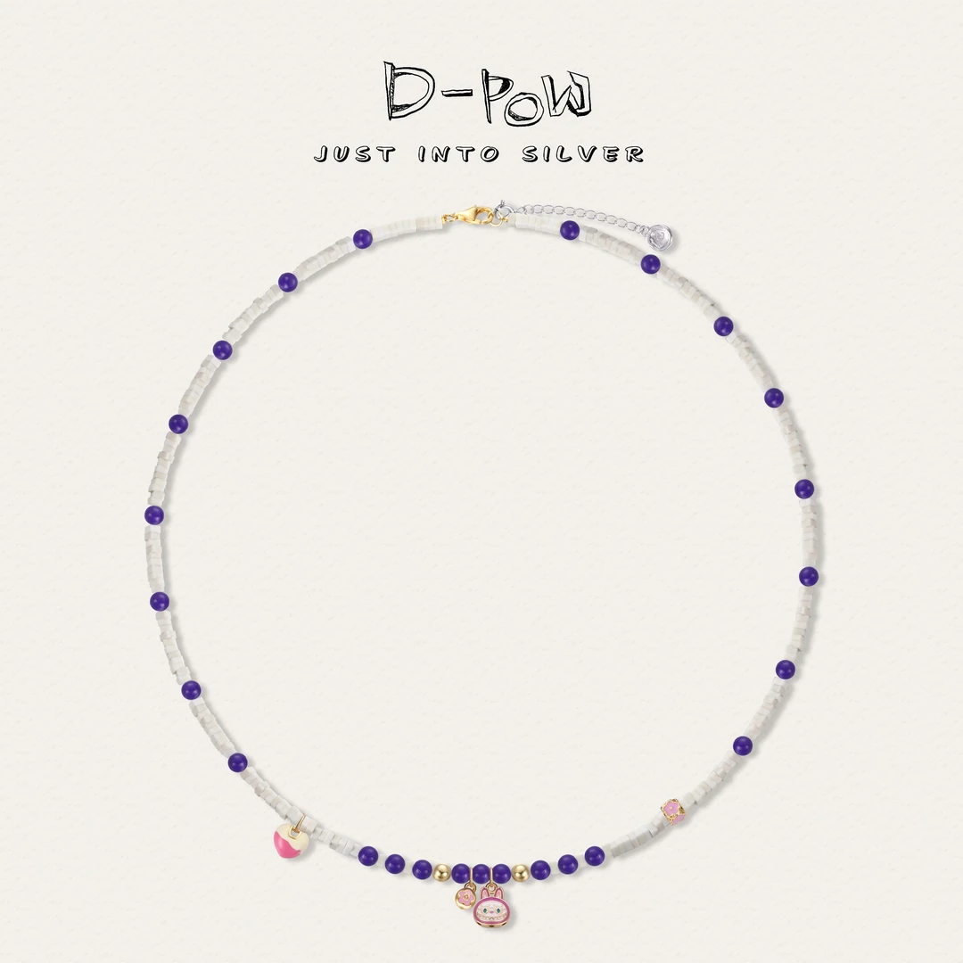 灯小炮 坠链均925银树脂 项链（47cm）（9107）时尚简约