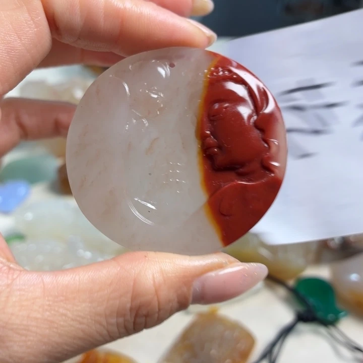 玛瑙/玉髓未镶嵌吊坠(不含链)
