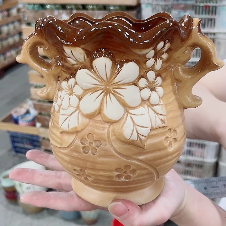 凑单10元陶瓷花盆发货！