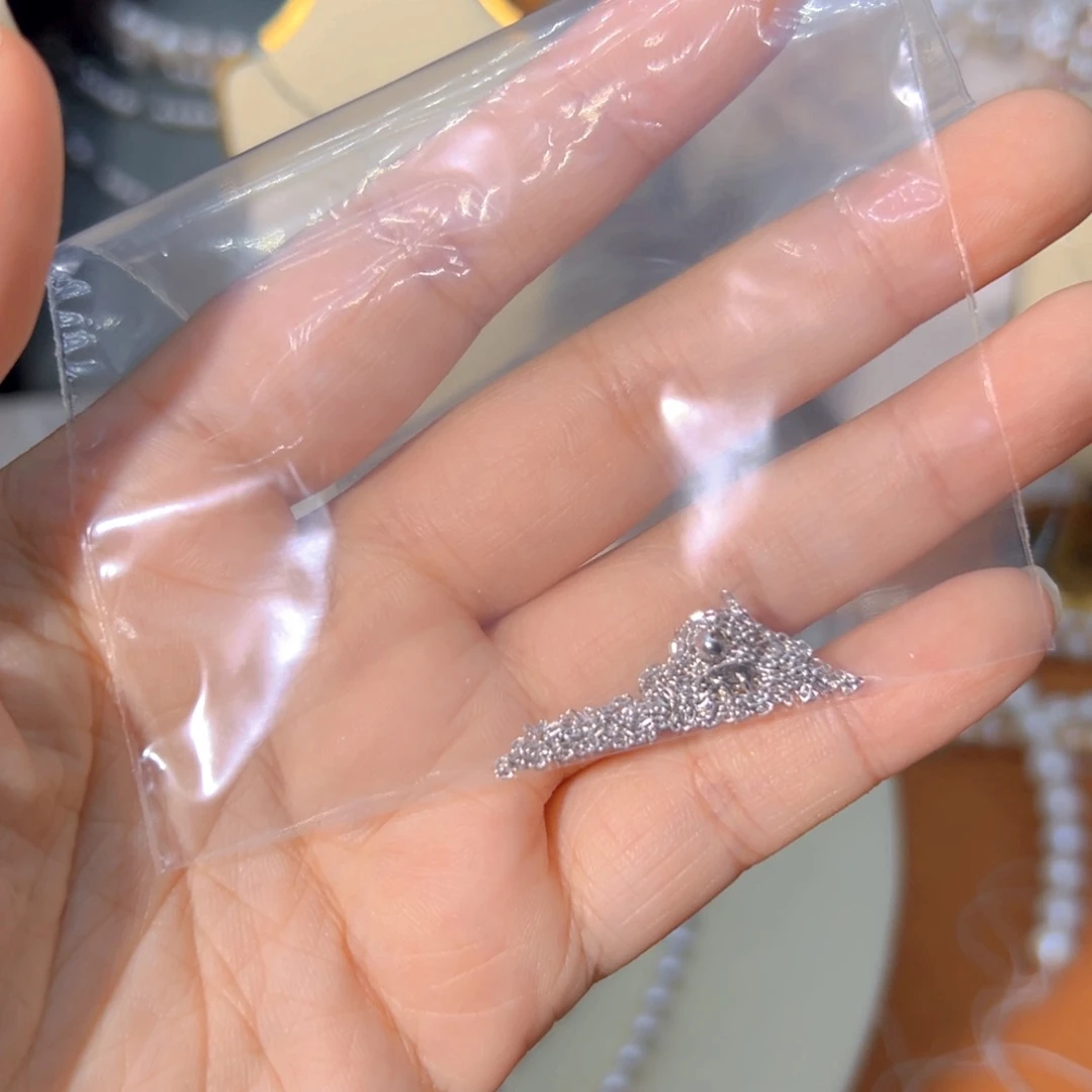 ****银S925镶嵌银配件淡水珍珠