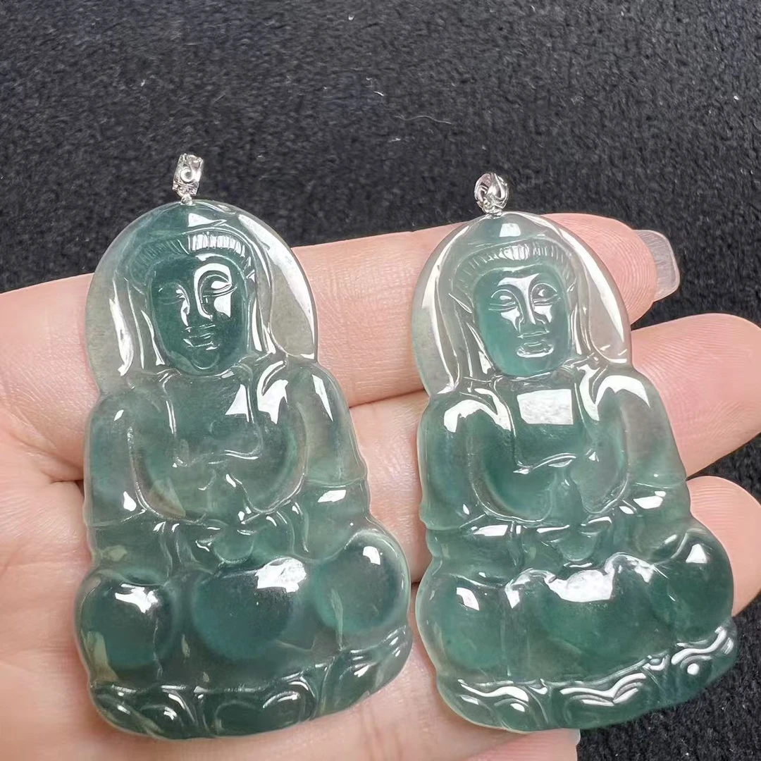 【玉经纶】176922/Q49-天然A货翡翠吊坠-多样性发其一