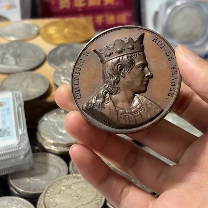 英***歌铜币法国国王纪念