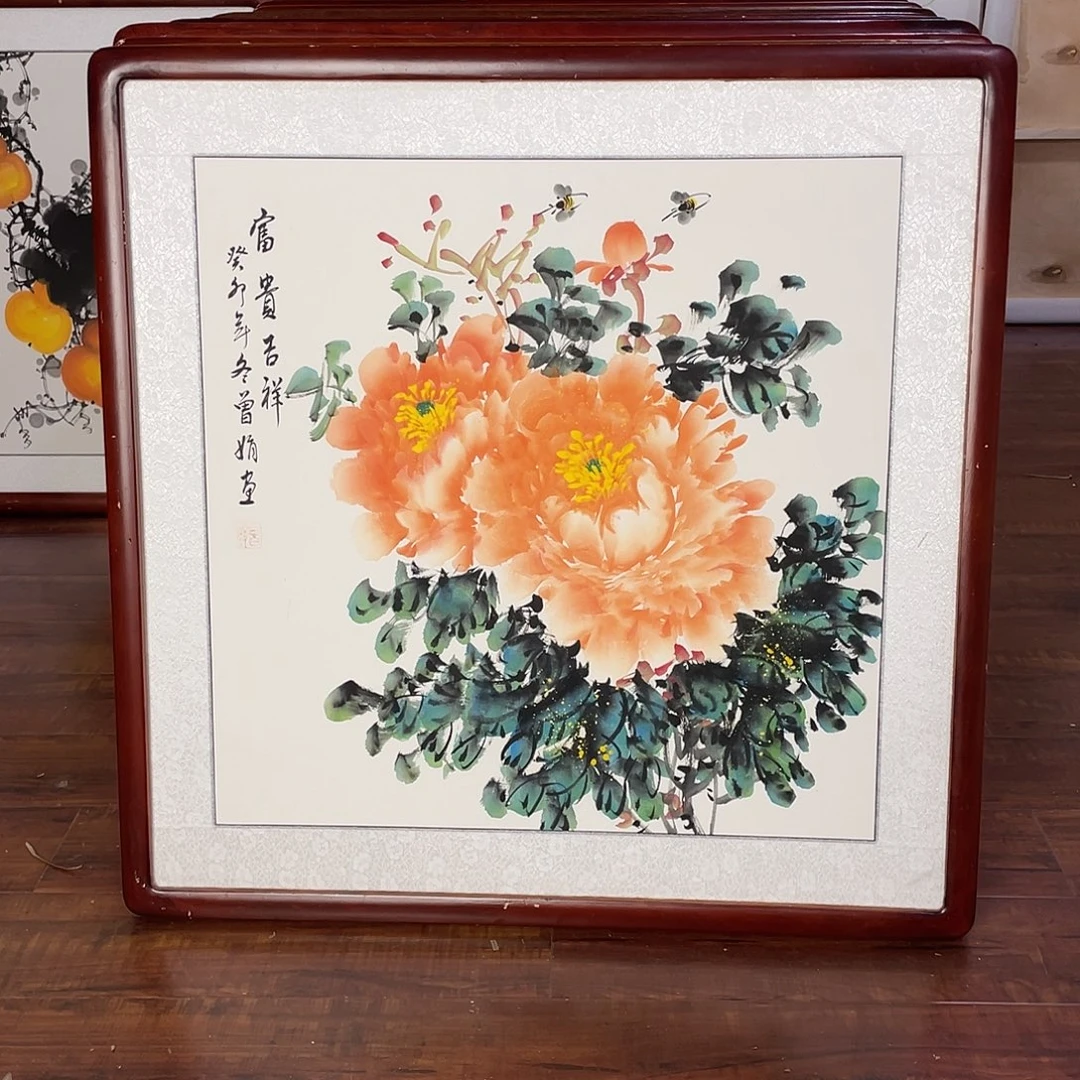 国画带框尺寸63*63厘米