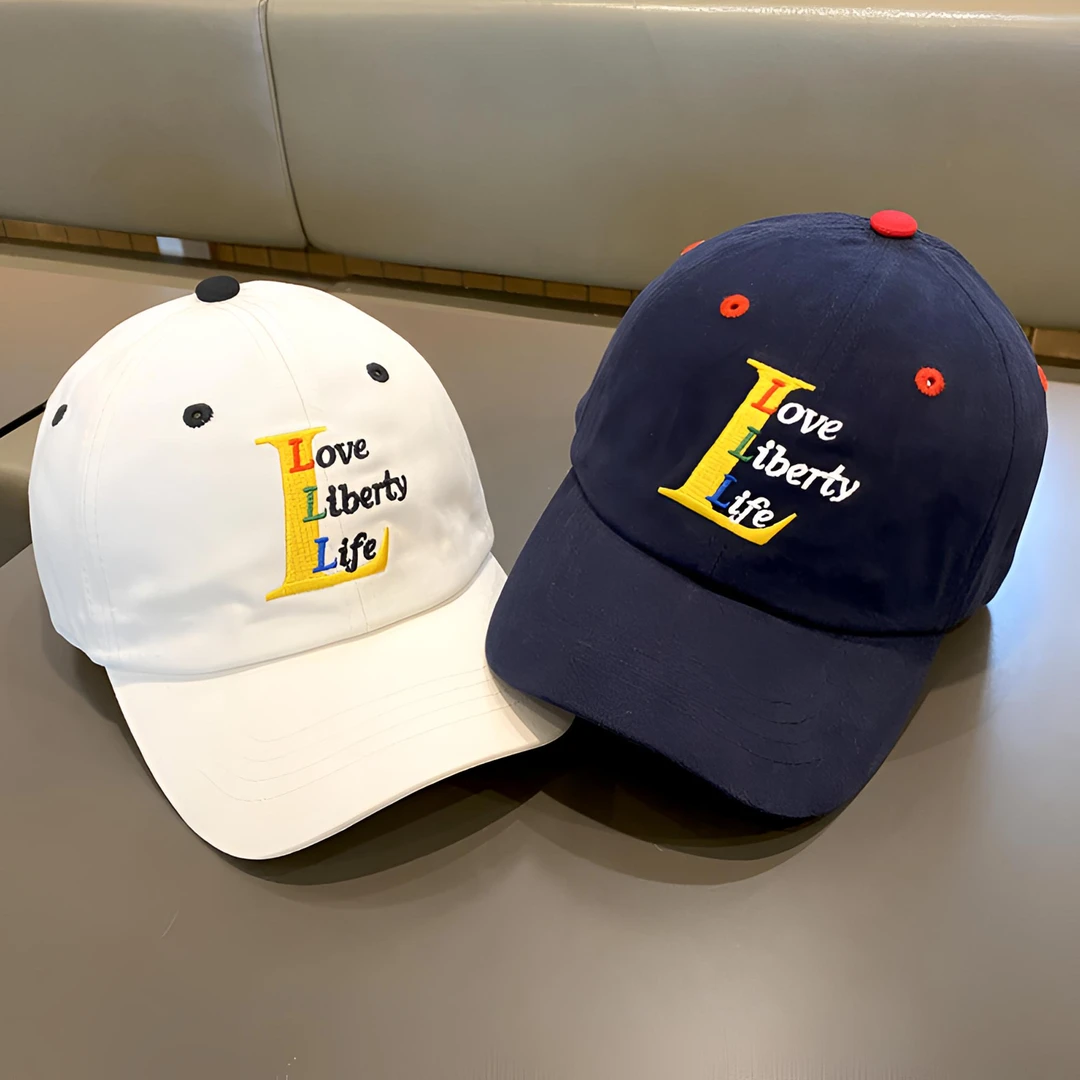 儿童帽子韩系刺绣百搭洋气鸭舌帽春秋大檐遮阳帽男女童学生棒球帽