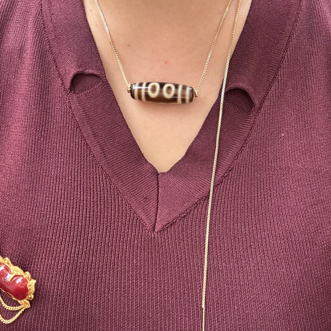 非金属亚克力项链 男女 同款 五眼项链