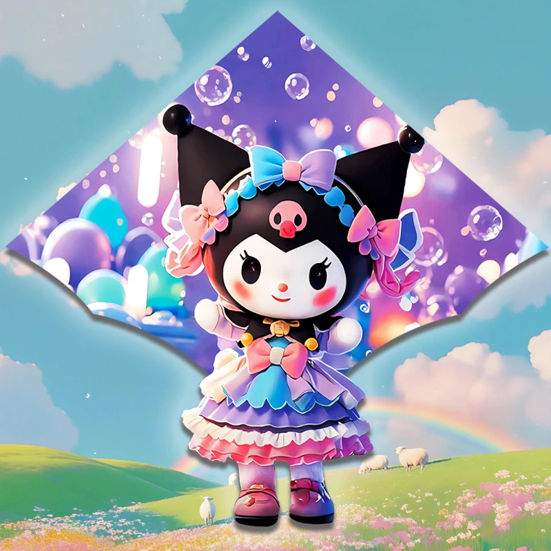 库洛米风筝卡通新款女孩3-12岁微风易飞潍坊手持小儿童大人专用