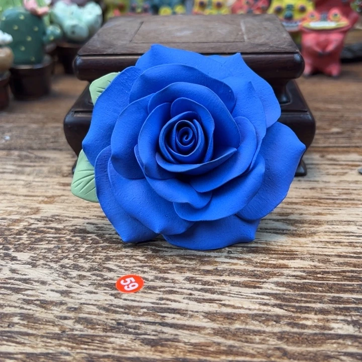 陶摆件小镇青花每日有新品