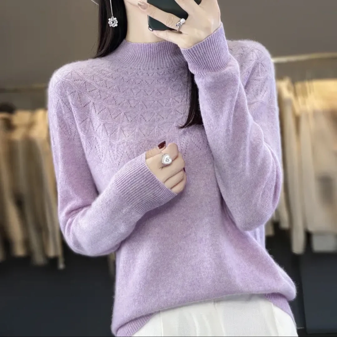 一线成衣【半高领提花】699