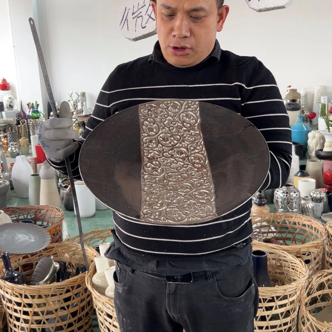 摆件37 号高中低温陶瓷瓶（部分微瑕）