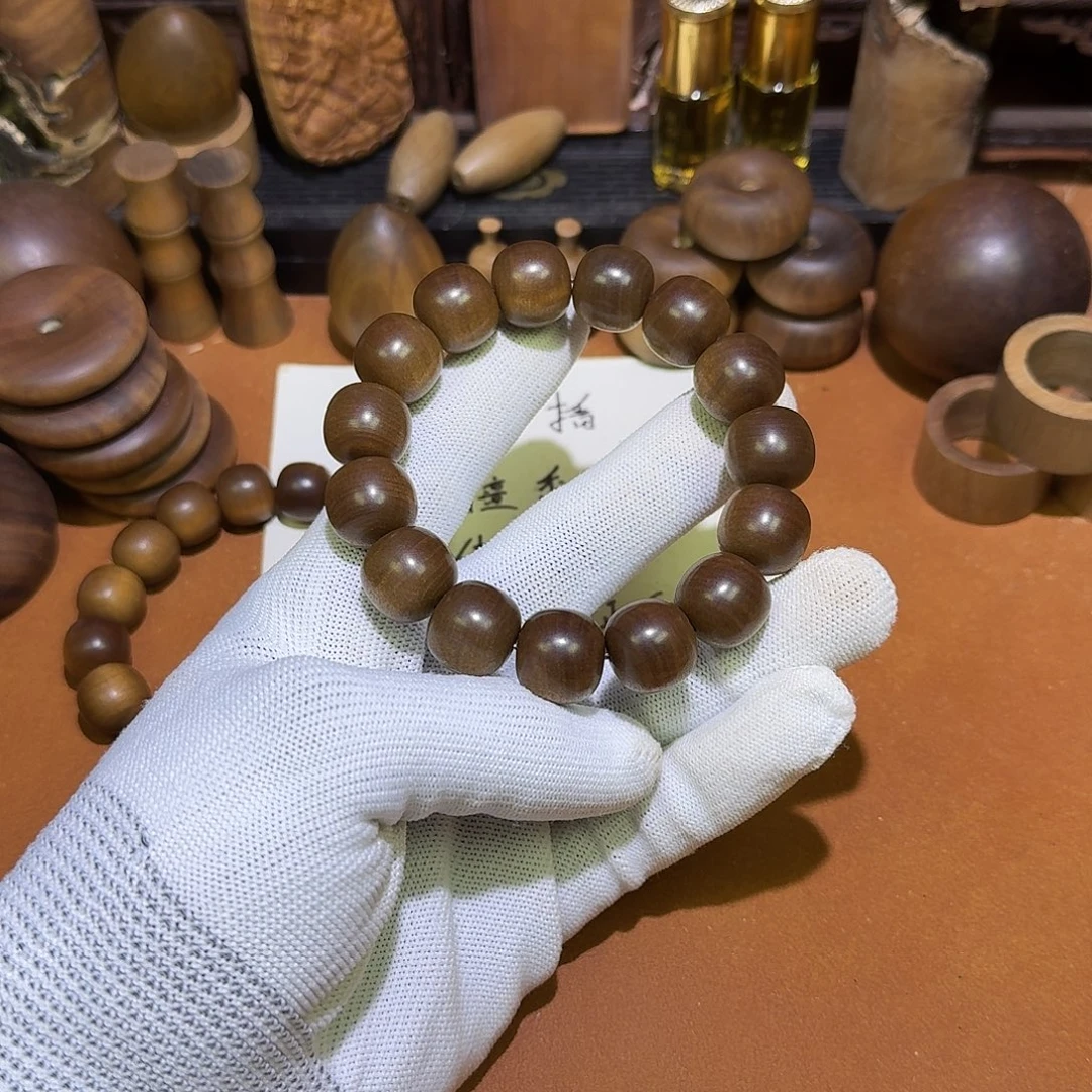 檀香木百年老山檀1516×15颗黑横沉