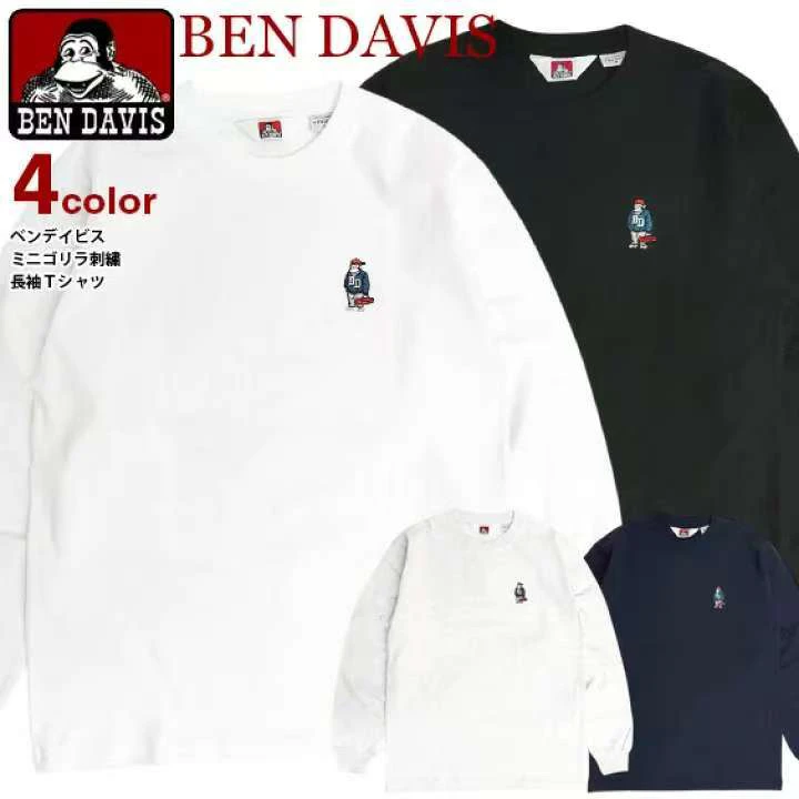 日本海外Bendavis25ss长袖 打底 男女同款 宽松版型 刺绣logo 棉