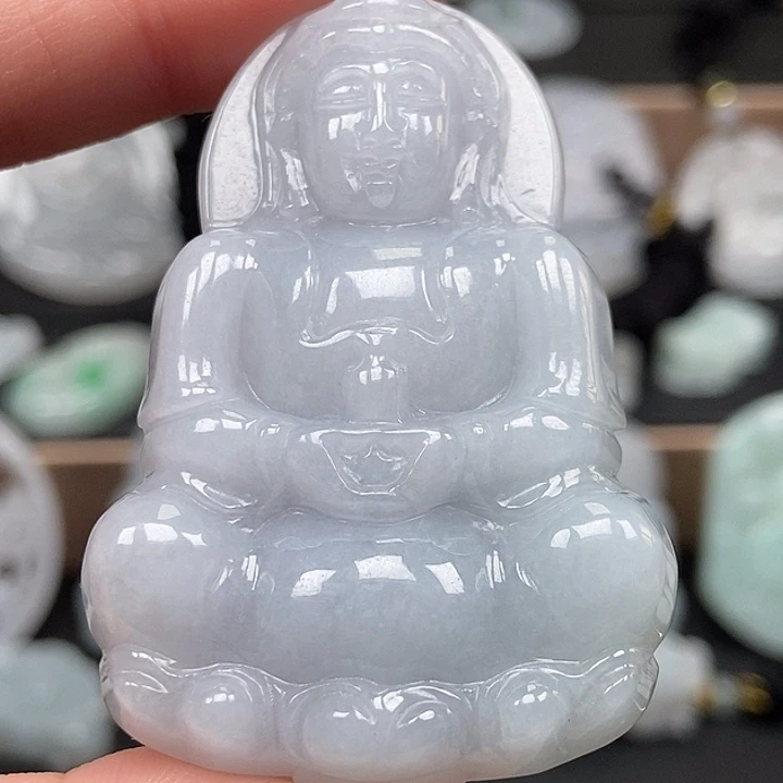 翡翠未镶嵌颈饰玉观音