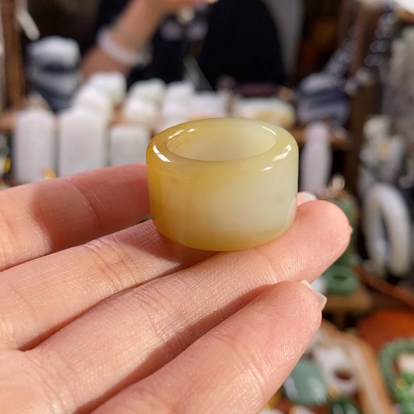 【闪购商品】吊坠(不含链)未镶嵌和田玉戒指14