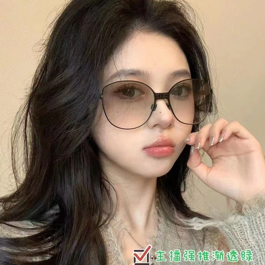 时尚超轻金属弹片复古折叠太阳镜大框显脸小防紫外线户外旅游墨镜