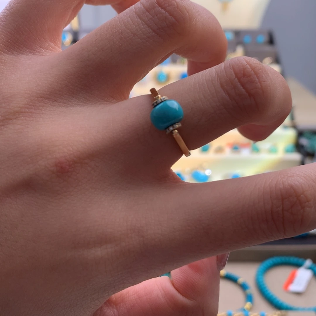 未镶嵌绿松石戒指