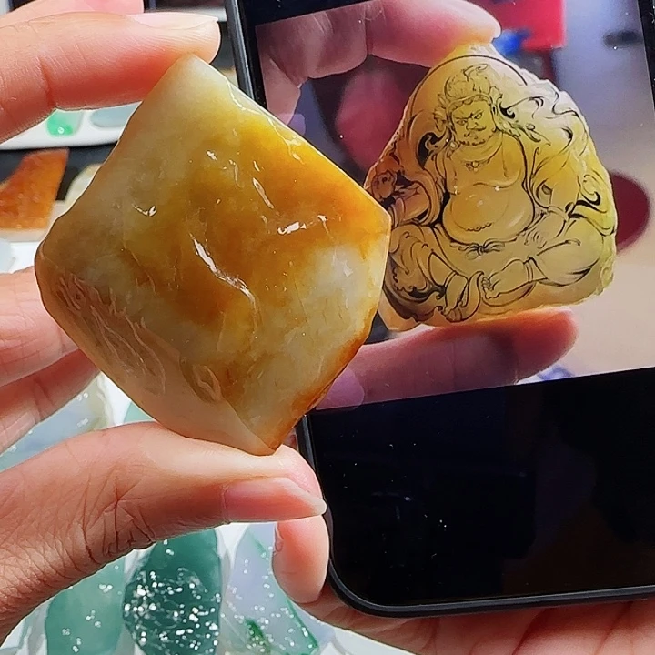 定制翡翠未镶嵌翡翠挂件