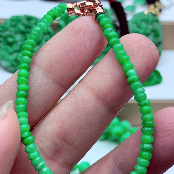 翡翠未镶嵌手链手串