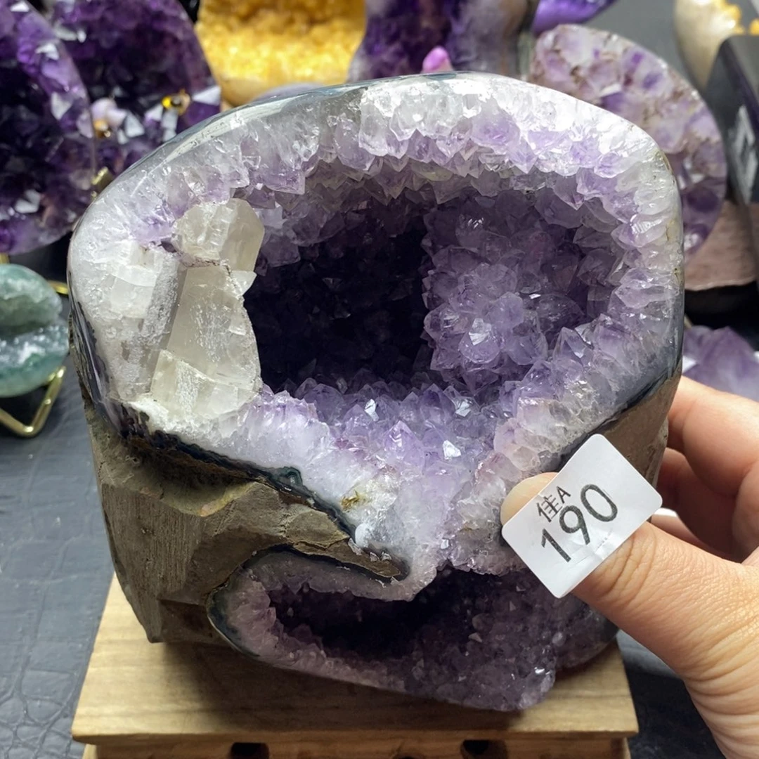 未镶嵌大型摆件（非配饰）紫晶飞**丽