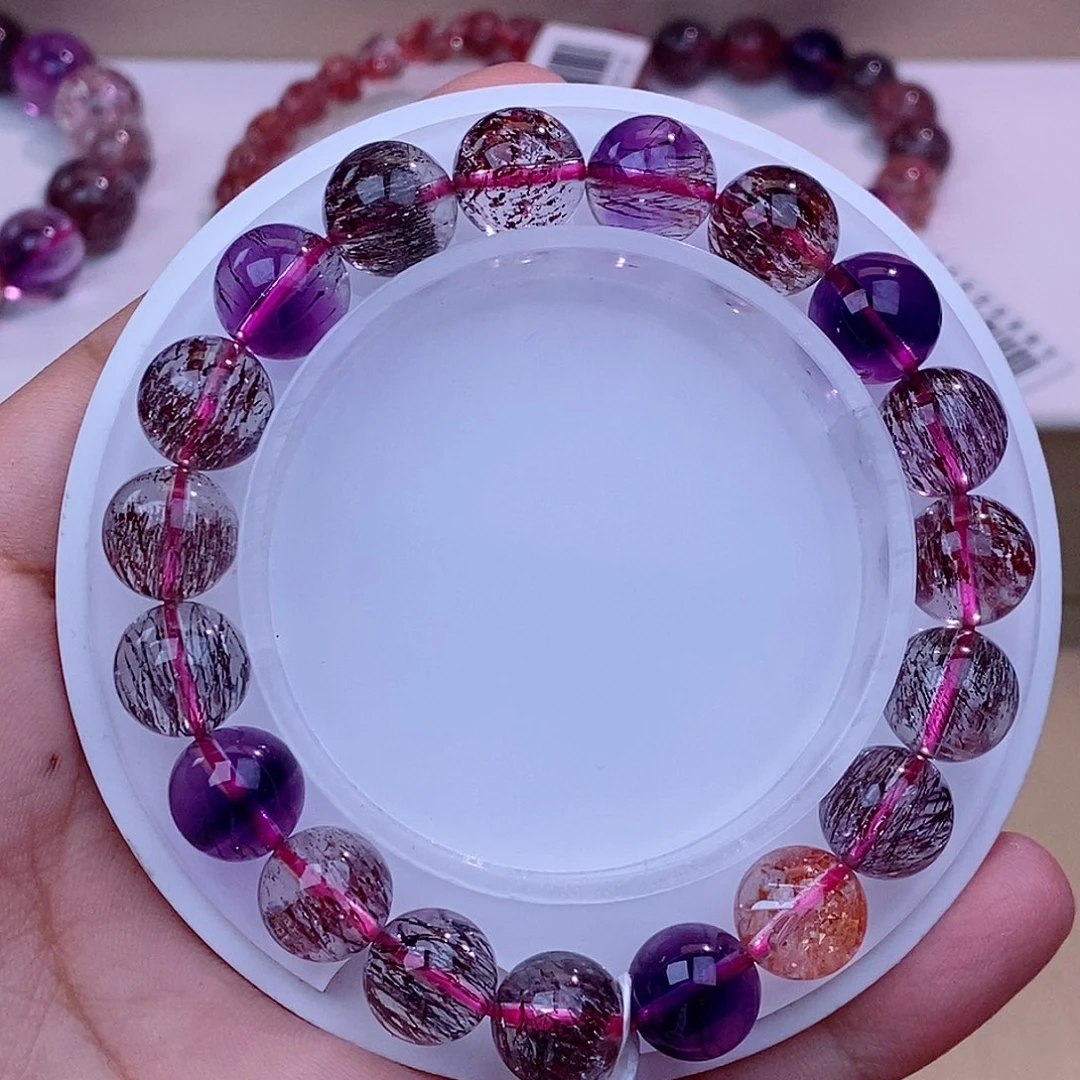 未镶嵌手串水晶黑加仑超七10m