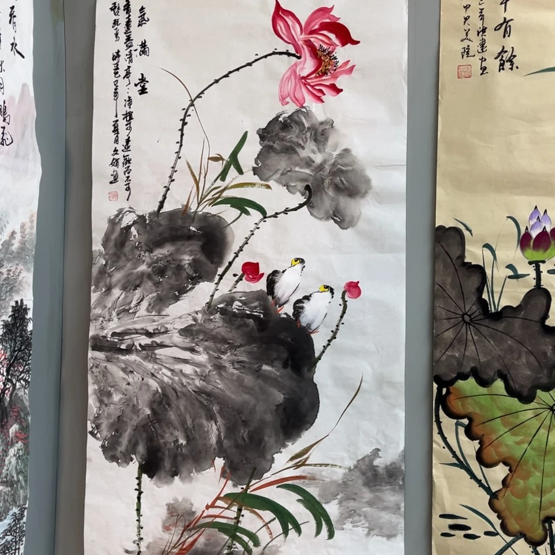 国画宣纸手绘，手工作品
