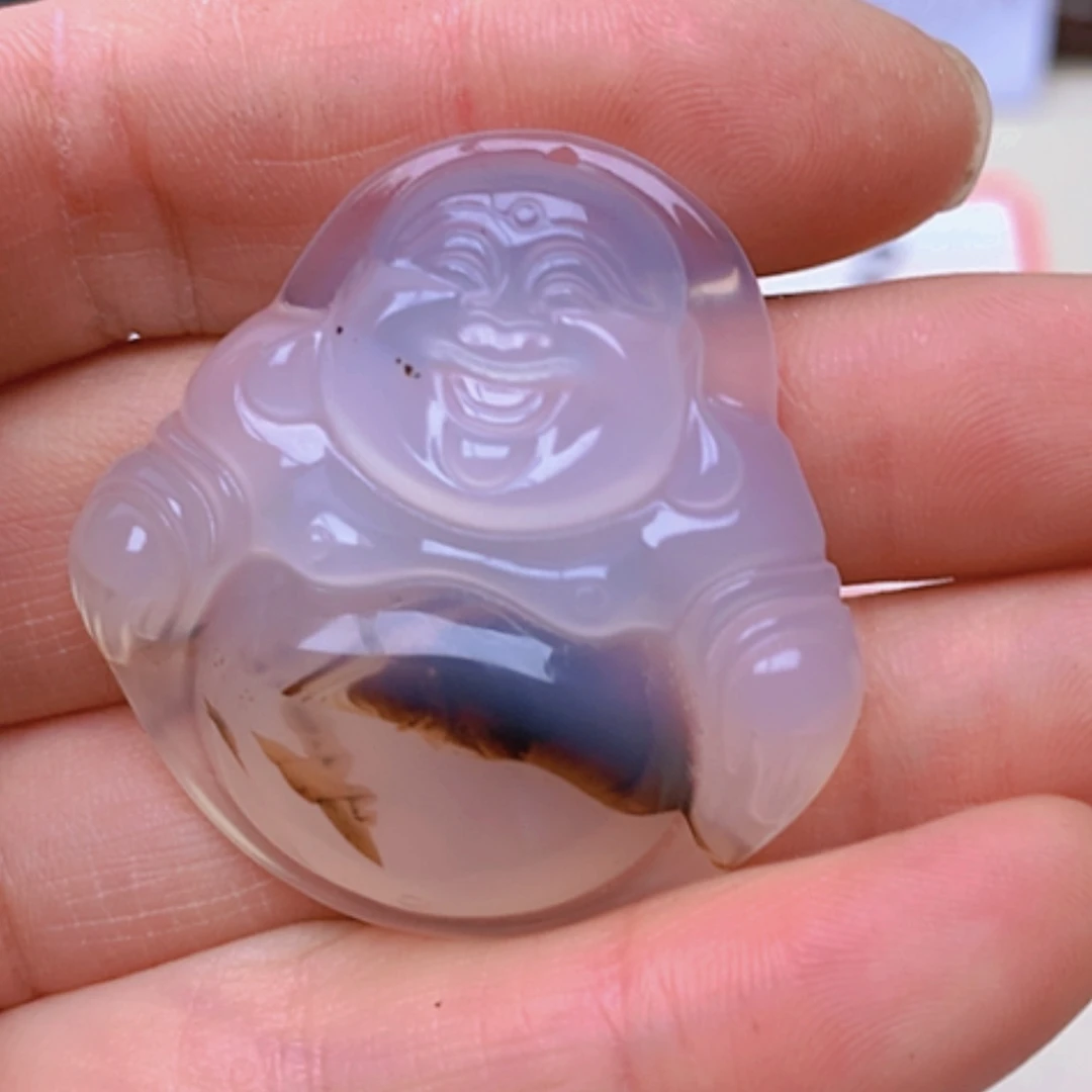 【闪购商品】玛瑙/玉髓珠宝奇石未镶嵌菩**光