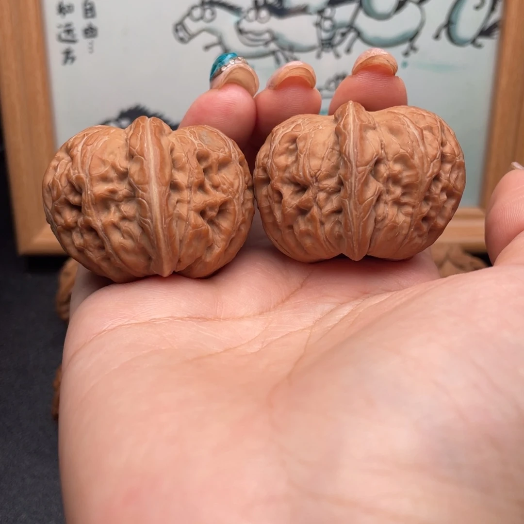 划***把件文玩核桃42全品元宝