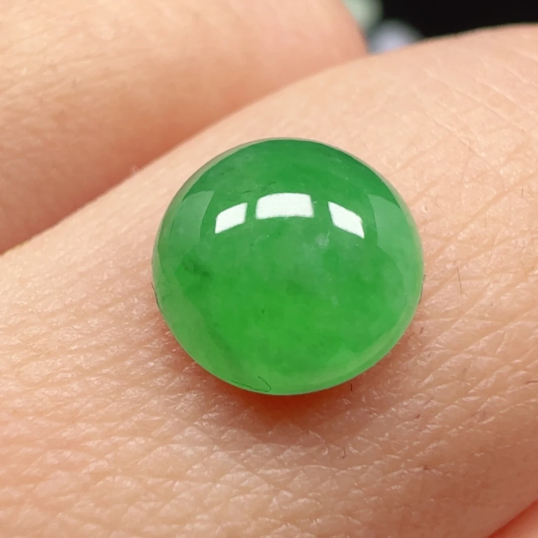 翡翠未镶嵌耳饰蛋面