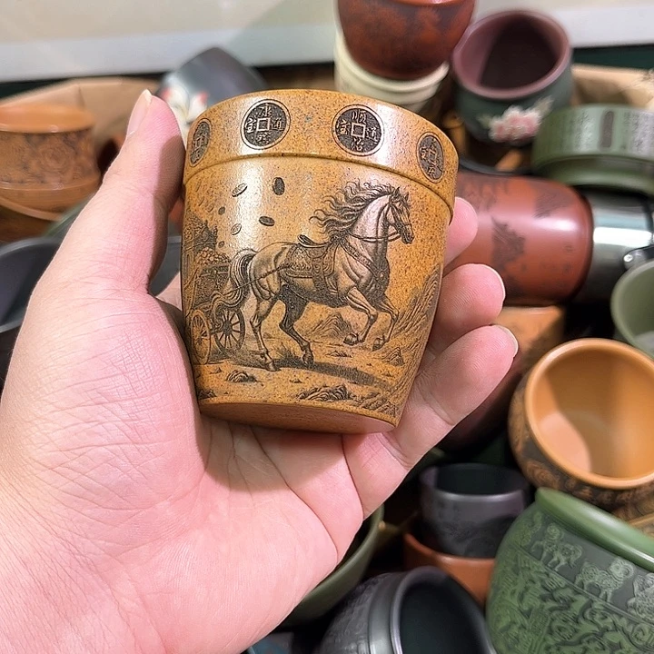 茶杯紫砂全手工紫砂主人杯