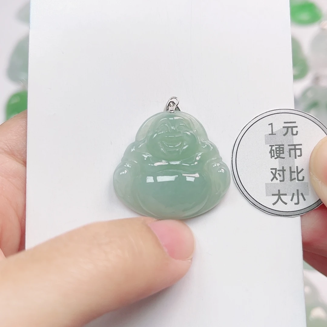 翡翠银S925镶嵌挂件全场天然A货翡翠