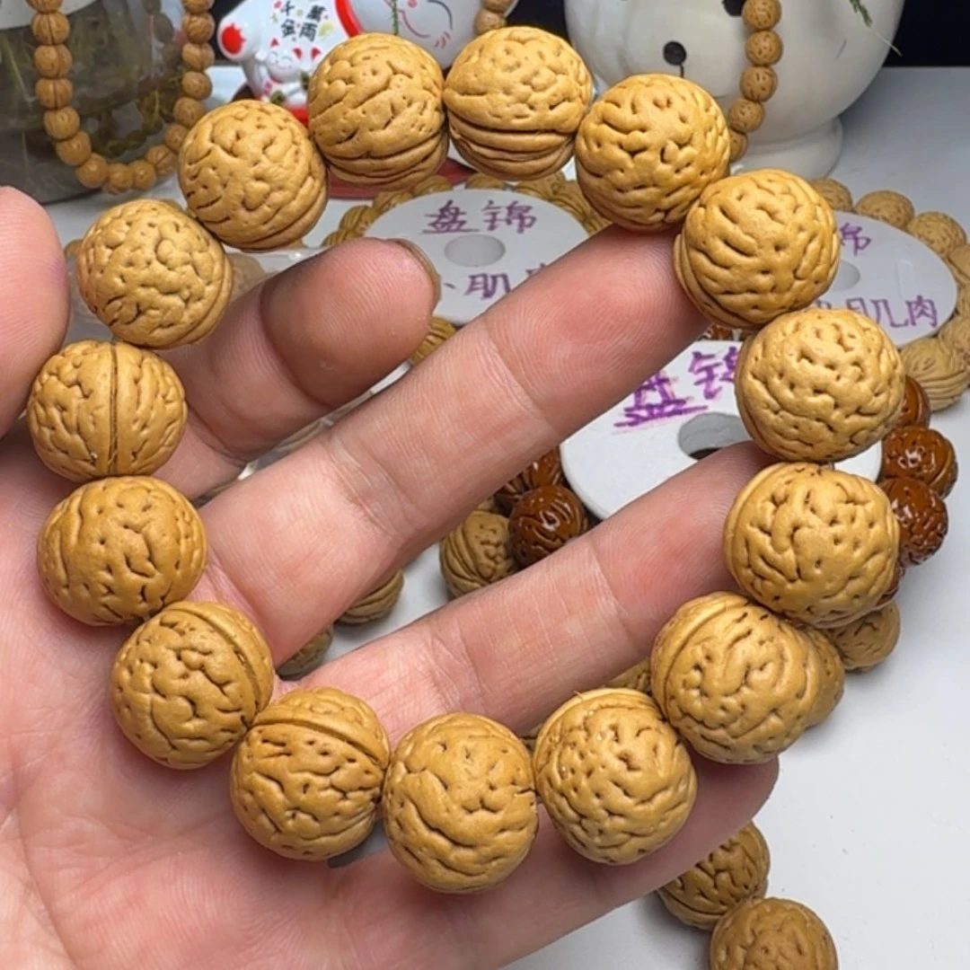 @***蔡桃核吊坠文玩桃核手串