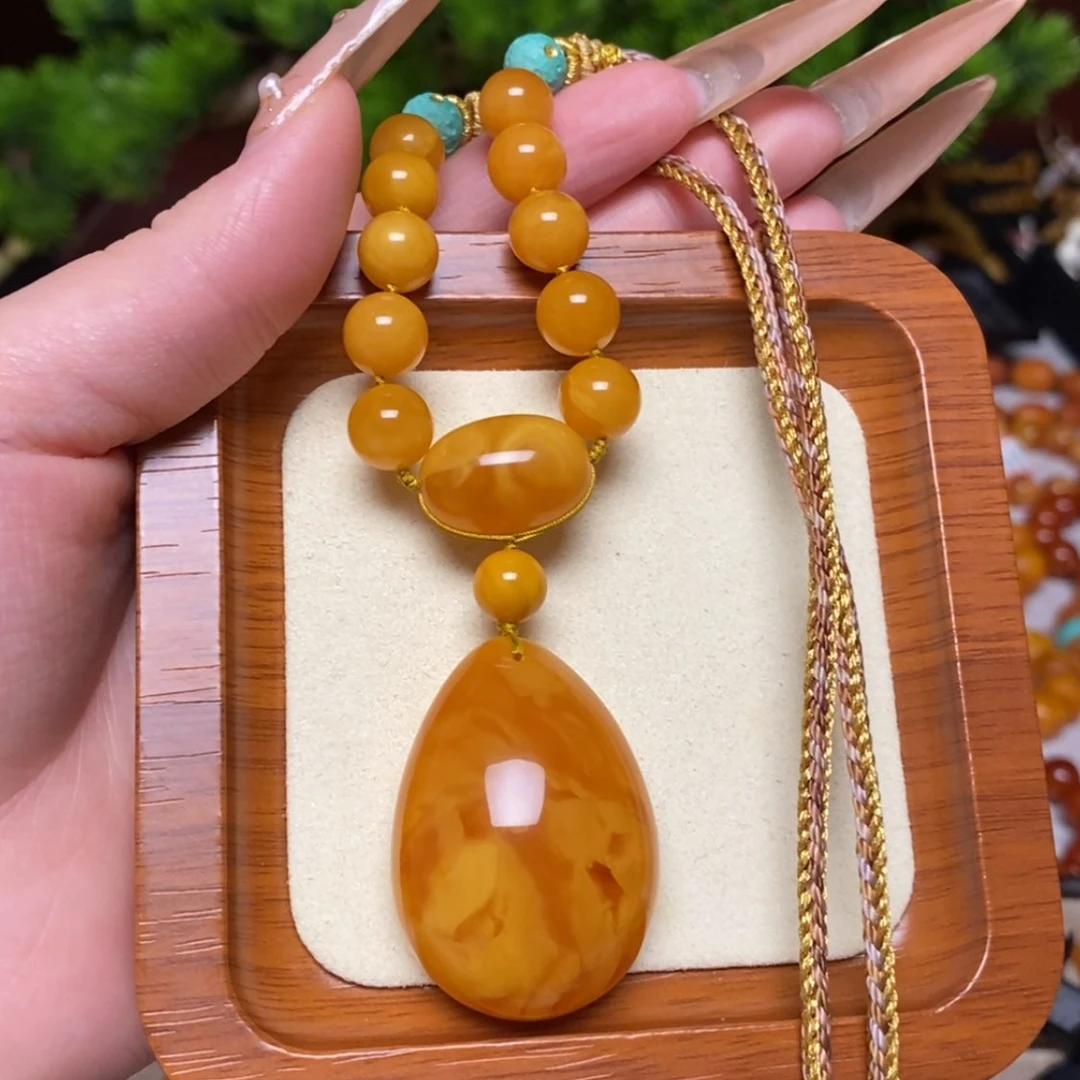 【闪购商品】蜜蜡颈饰未镶嵌项链