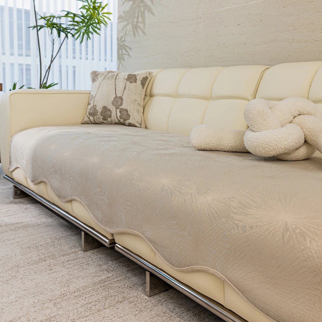 唯蒂妮【异形青妍】高级感异形沙发垫直排加厚不规则固定防滑坐垫子