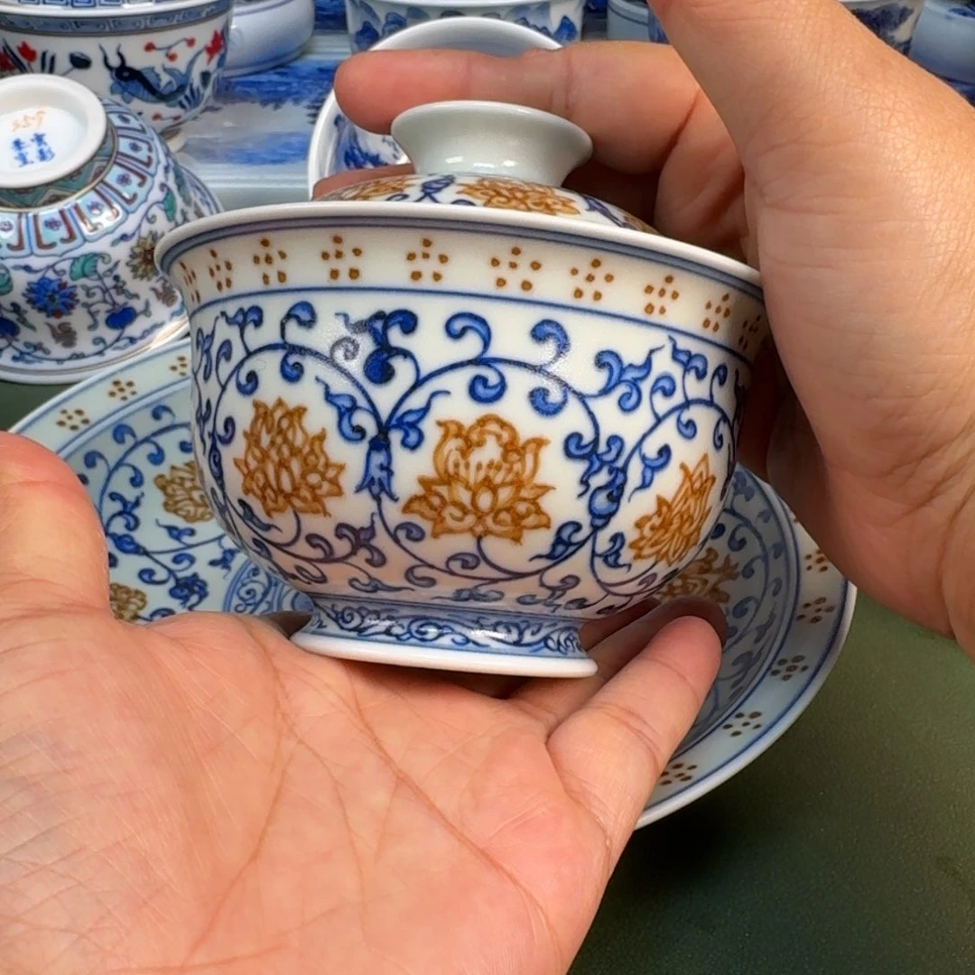 景德镇纯手绘茶具圆圆230