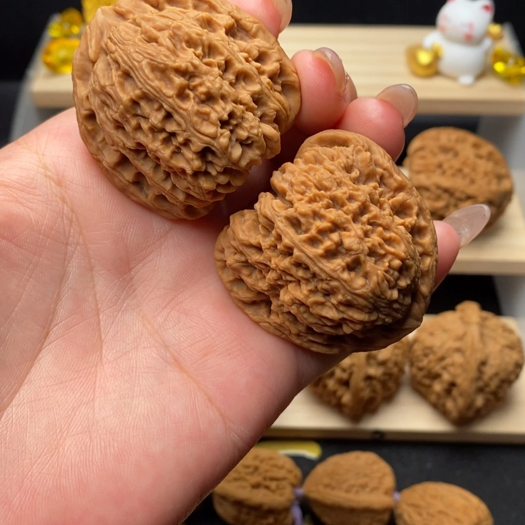 核桃把件6号 南将石凹底高炮43全品