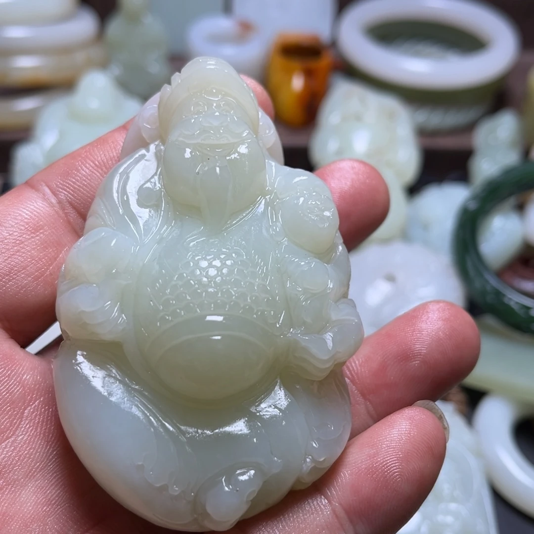 和田玉未镶嵌挂件