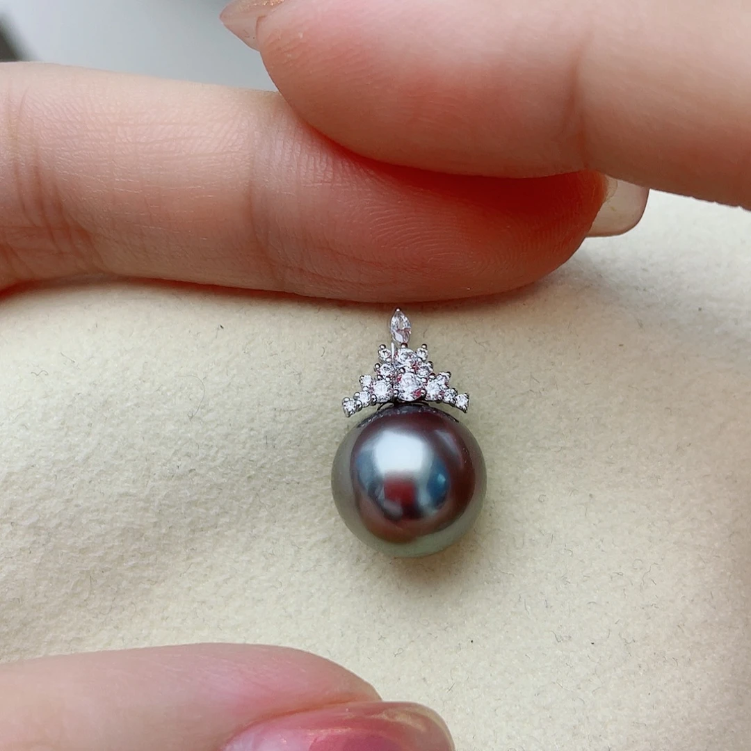 颈饰18K金镶嵌海水珍珠w93