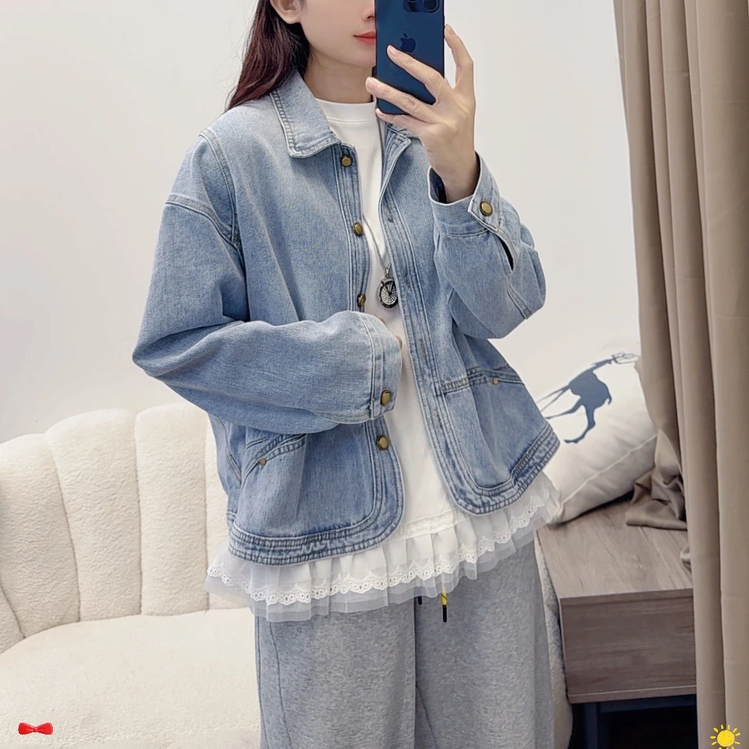 牛仔外套女春季2025新款韩系流行高级感短款上衣小个子DYY2620