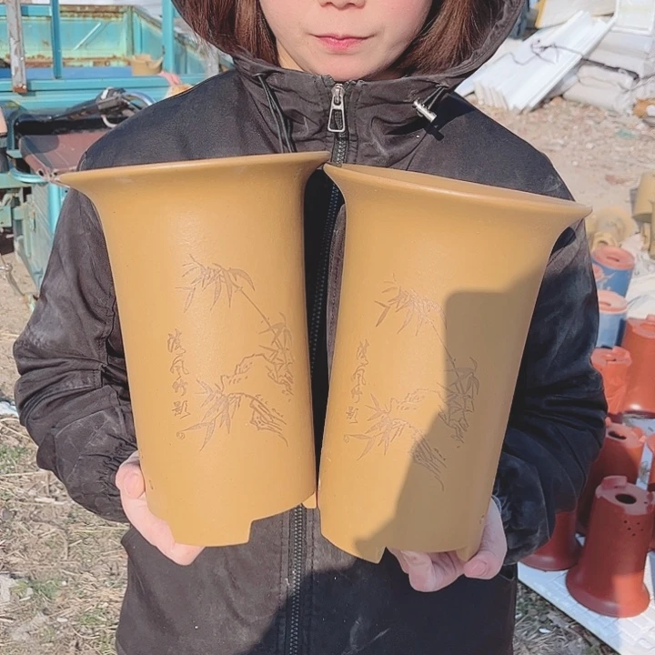 紫砂宜兴紫砂花盆