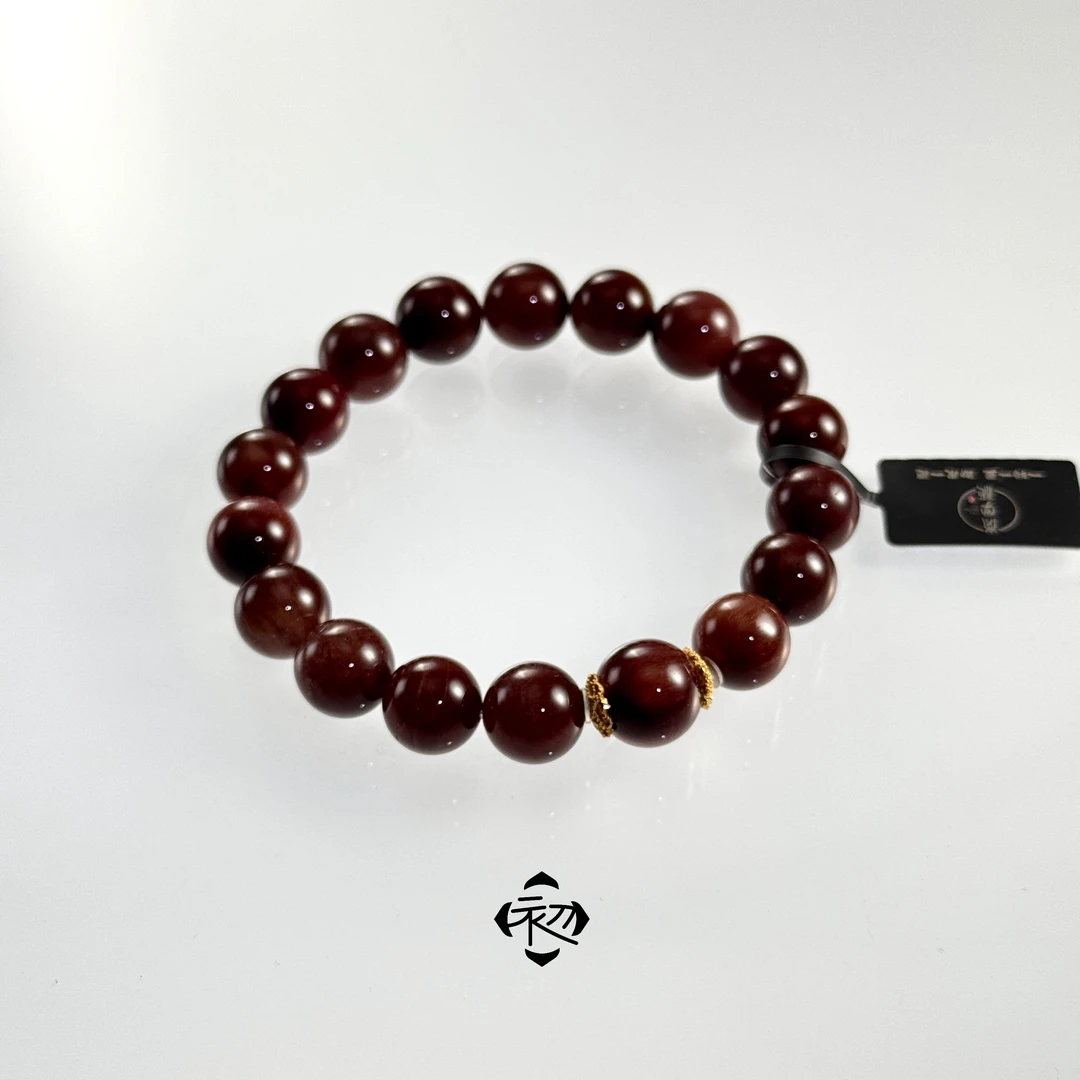 E1399X红兔毛水晶手串