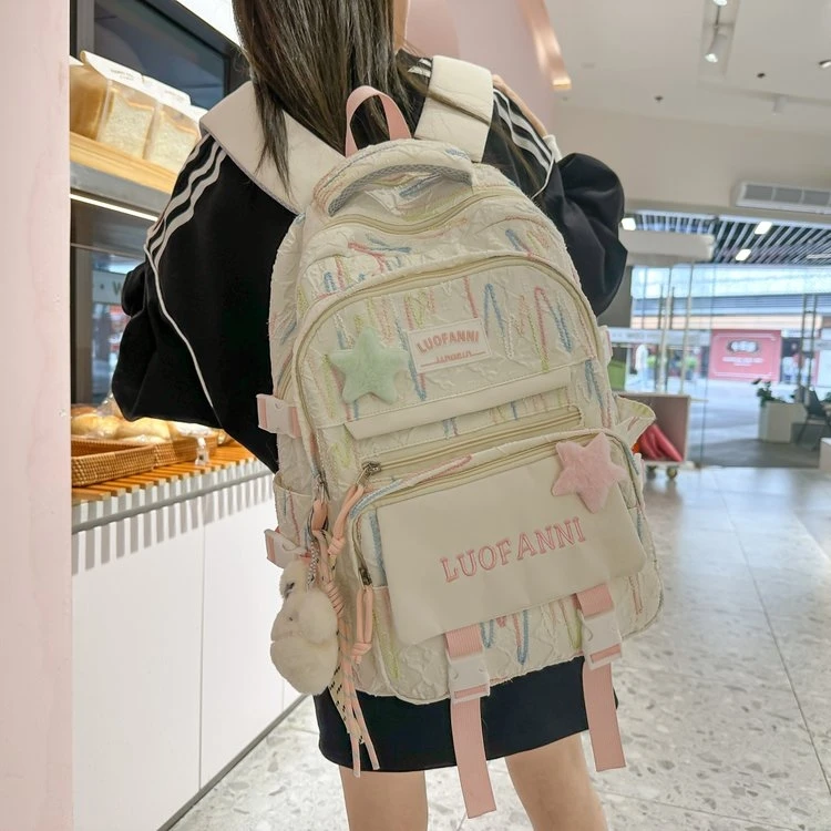 书包初中生女高颜值ins小众2025新款大容量小学生书包双肩包女