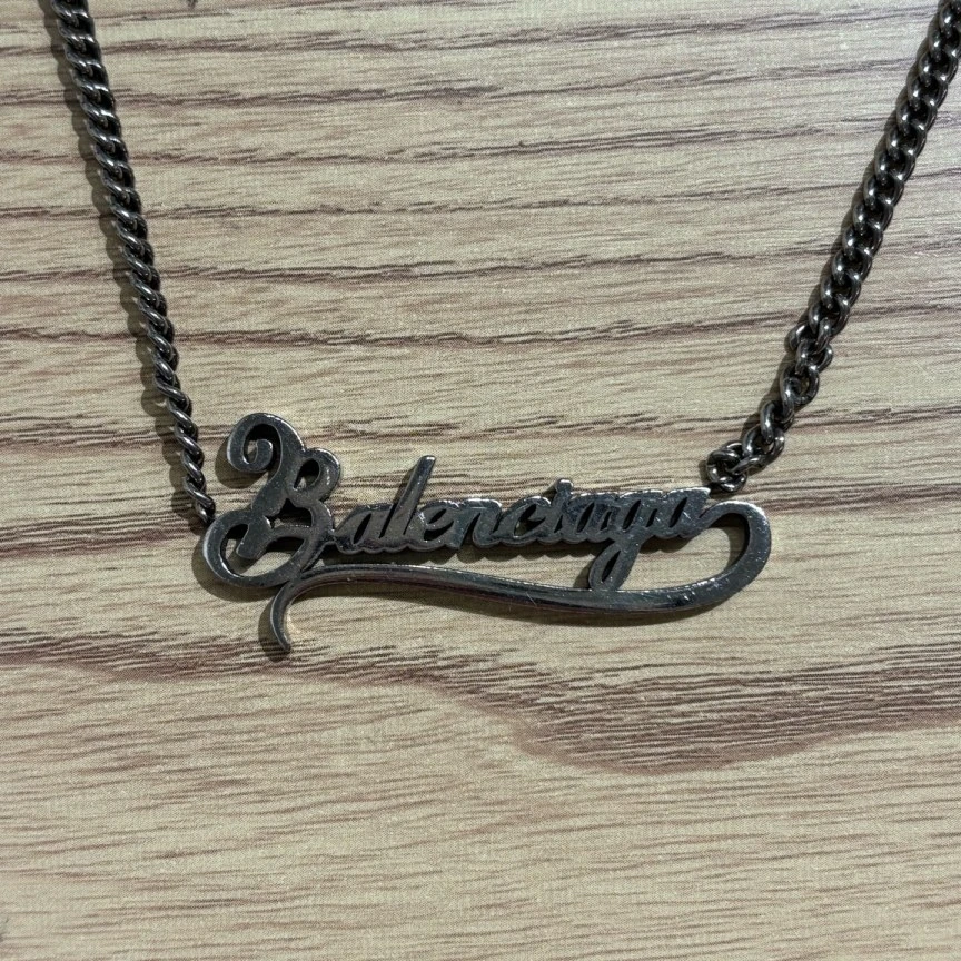 99新 Balenciaga/巴黎世家 (pm)做旧项链 /8539