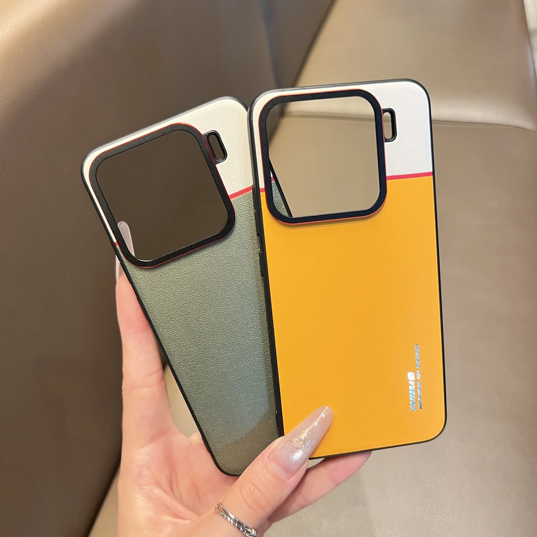 【壳百搭】适用小米15/华为mate70苹果1三色双拼防摔磁吸手机壳
