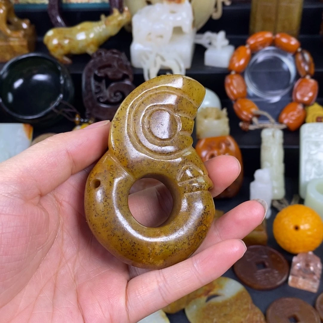 和田玉未镶嵌挂件