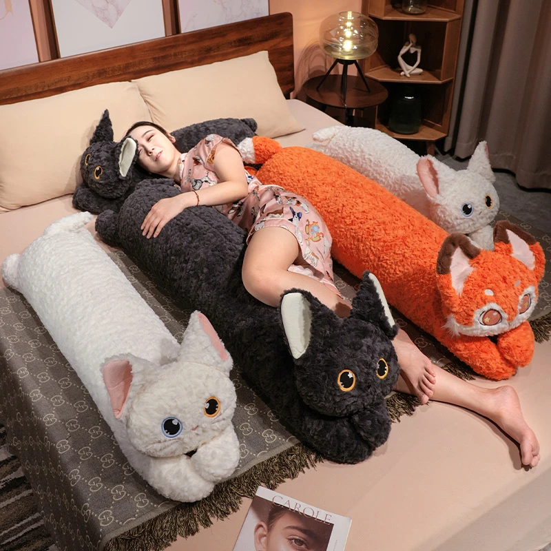 可爱猫咪长条抱枕女生睡觉专用侧睡夹腿孕妇侧卧沙发靠枕床头靠垫