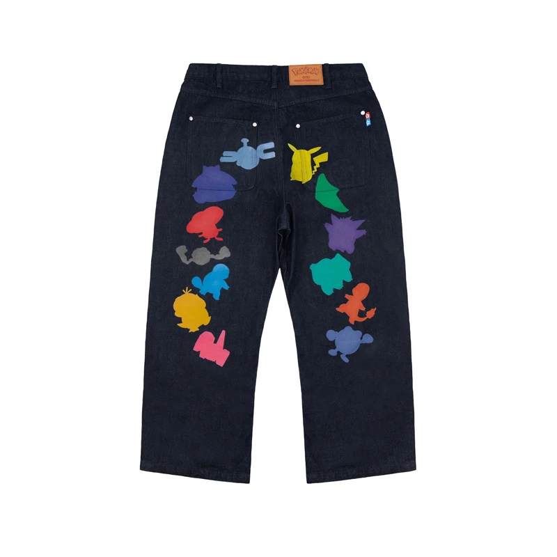 VANDYTHEPINK x Pokemon Las Vages ComplexCon限定彩印牛仔裤
