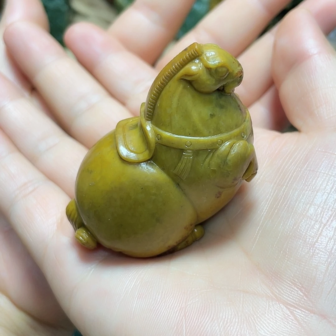 【闪购商品】未镶嵌岫岩河磨玉（透闪石质玉）挂件杨*阳