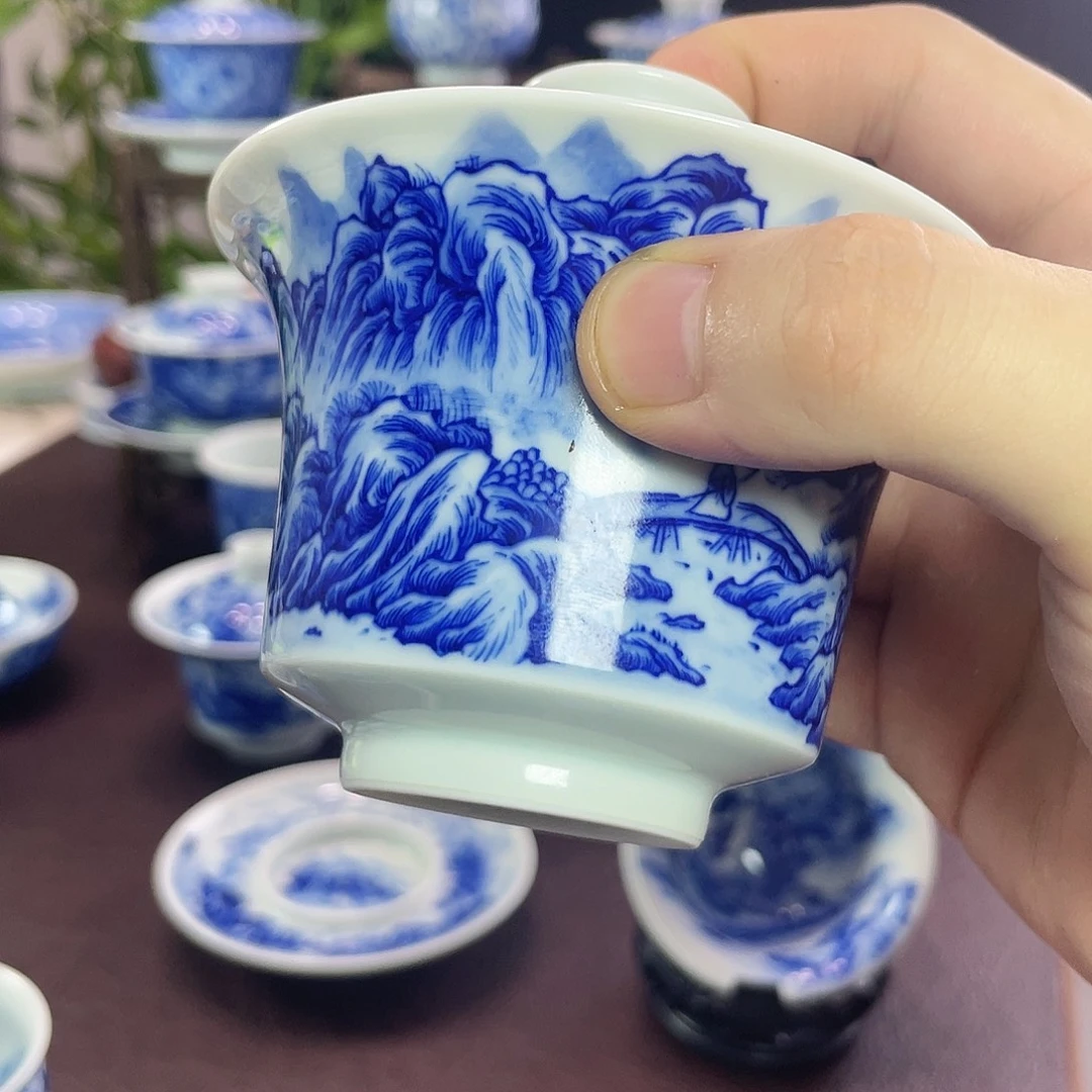 奉***琴纯手工制作重工山水