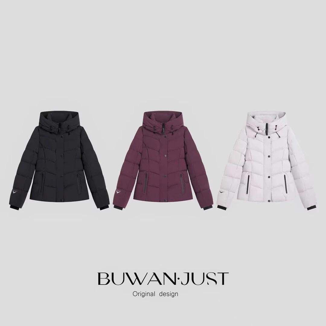 BUWANJUST【高端线】高定保暖轻盈90鹅绒连帽显瘦小蛮腰鹅绒服B2130
