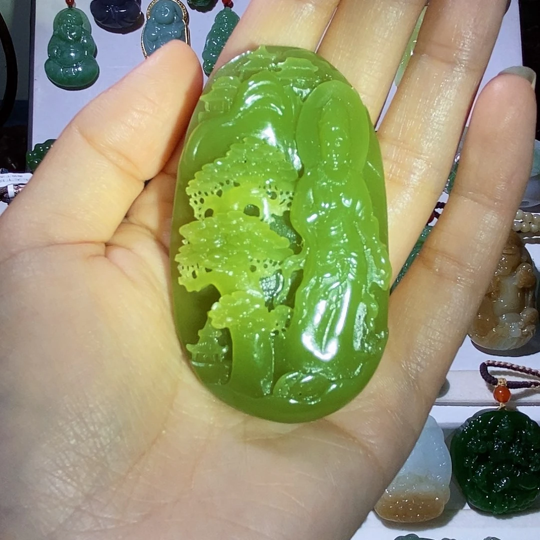 和田玉未镶嵌颈饰