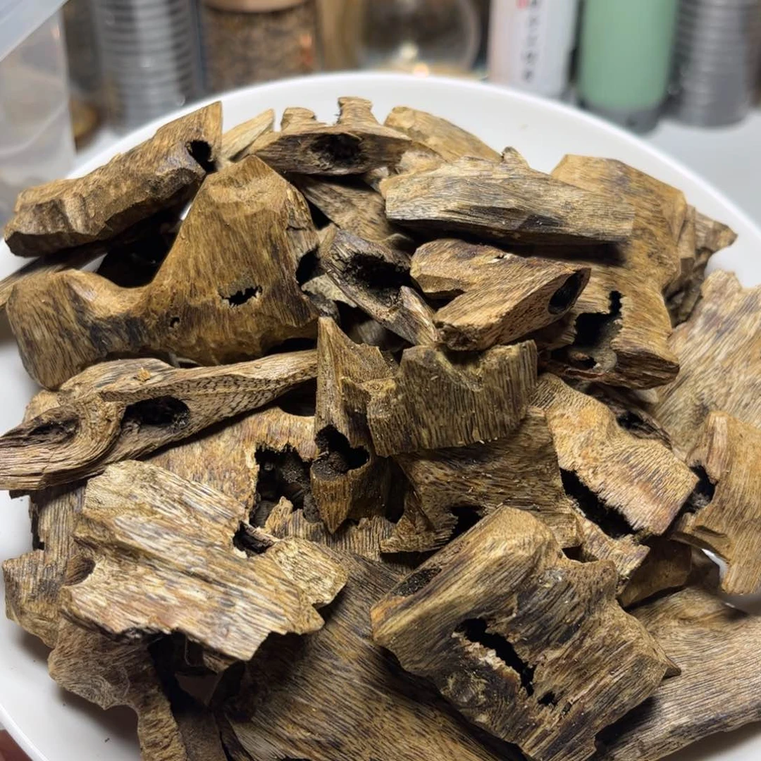 沉香沉香碎屑国香系奇楠乌身圆叶品种碎料50克